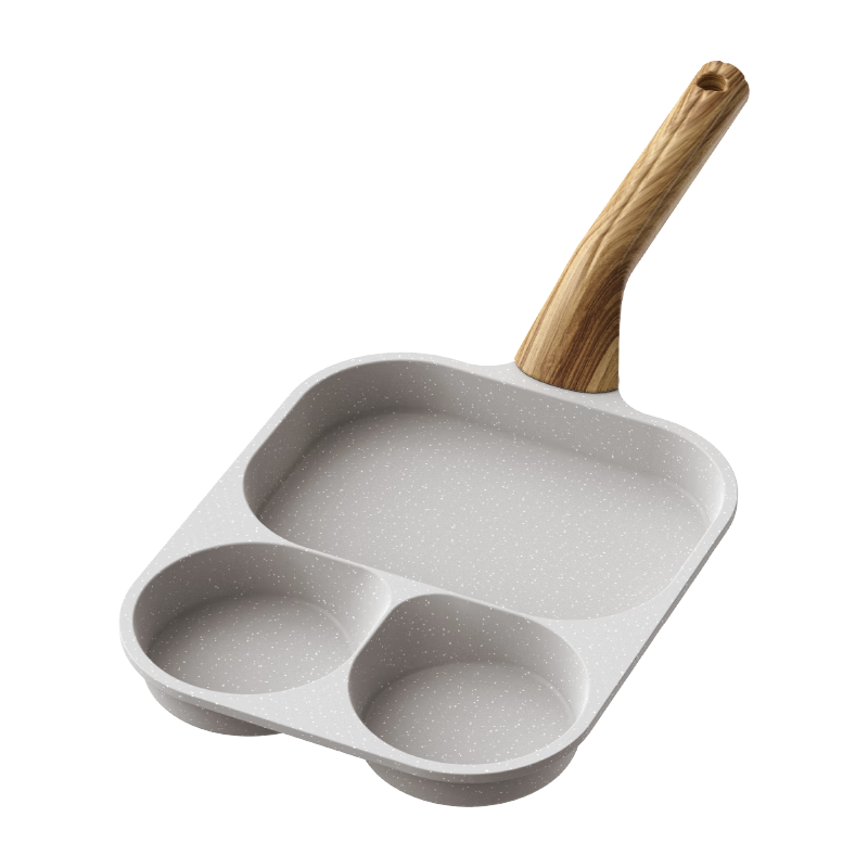 九阳（Joyoung）早餐锅家用平底锅早餐盘煎蛋饼牛排三孔不粘蛋堡锅 明火