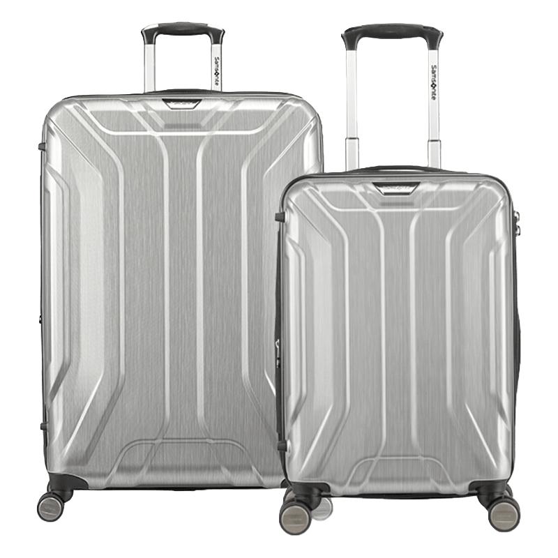 Samsonite/新秀丽拉杆箱 条纹旅行箱 时尚男女大容量行李箱20+28英寸套装登机箱 TS7 银色,Samsonite/新秀丽拉杆箱条纹旅行箱20/28英寸套装登机箱  ts7,Samsonite/新秀丽拉杆箱套装 条纹旅行箱 时尚男女大容量 可拓展万向轮TSA密码箱 TS7 银色20+28英寸 套装