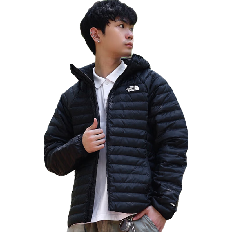 北面（The North Face）北面羽绒服男秋冬新款户外保暖防泼水连帽羽外套8EWV/8FZ2 8