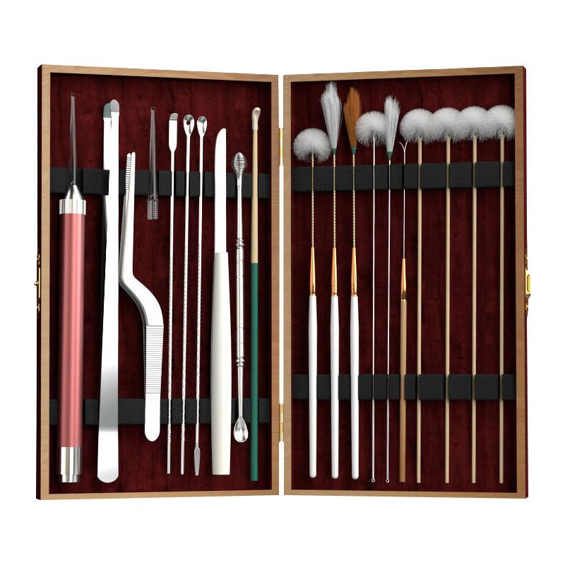 采耳工具套装专业打挖踩掏油耳朵耳勺鹅毛棒毛毛全套可视