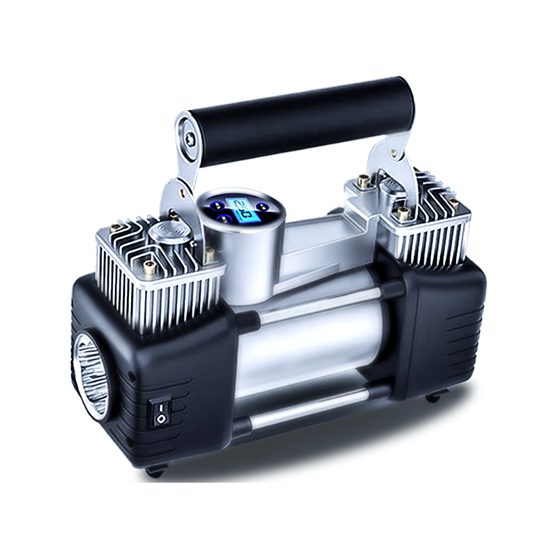 大昌揽月 车载充气泵汽车打气泵轮胎充气宝车用有线双缸便携式大功率加气泵