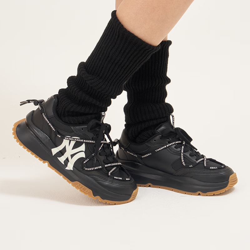 美职棒（MLB）女鞋  运动鞋厚底休闲鞋增高板鞋 3ASHCRR3N 纽约洋基队/黑色 38 (240mm)