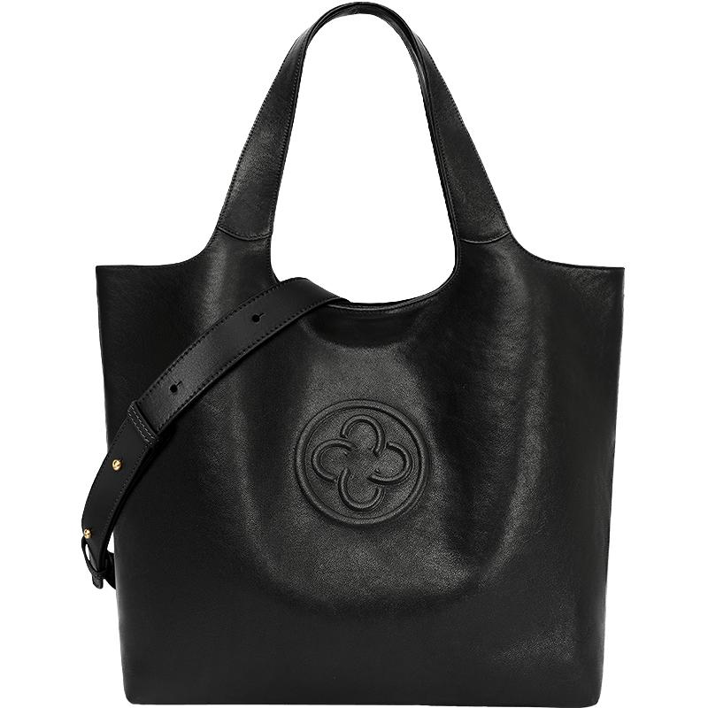 CASSILE明星同款卡思乐女包托特包植鞣羊皮大容量轻奢复古单肩包