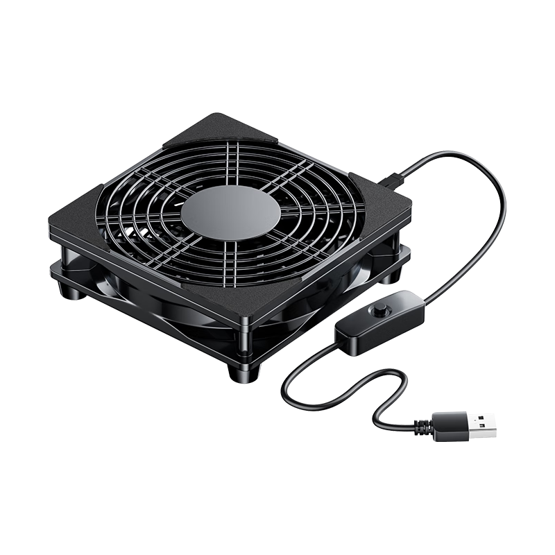  Biaze/毕亚兹 提速降温 路由器散热风扇 USB5V直流静音