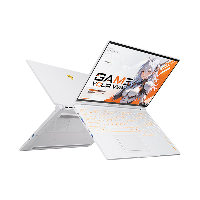 机械师曙光16S Ultra星釉白【RTX5070 】16英寸AI办公游戏笔记本电脑U7HX 300Hz 2.5K屏 32G 1T