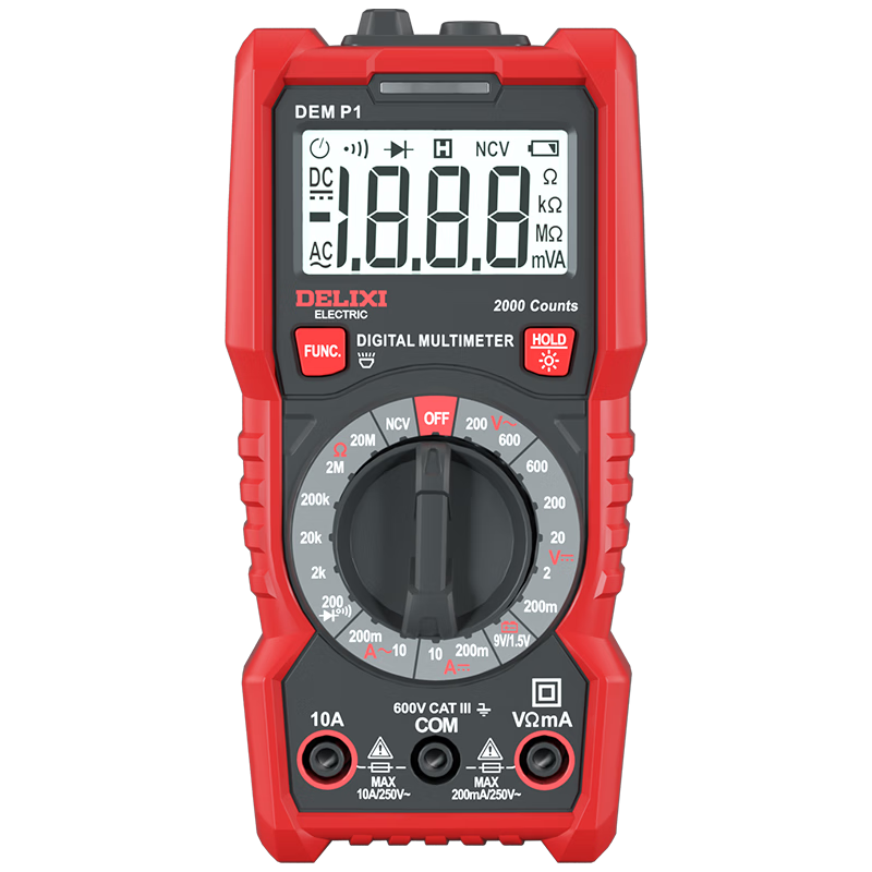 DELIXI 德力西 DEM P1 数字万用表