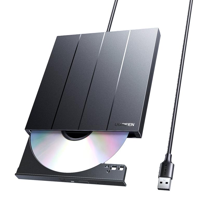 绿联 UGREEN外置光驱dvd刻录机笔记本电脑外接usb读取cd移动光盘碟播放器