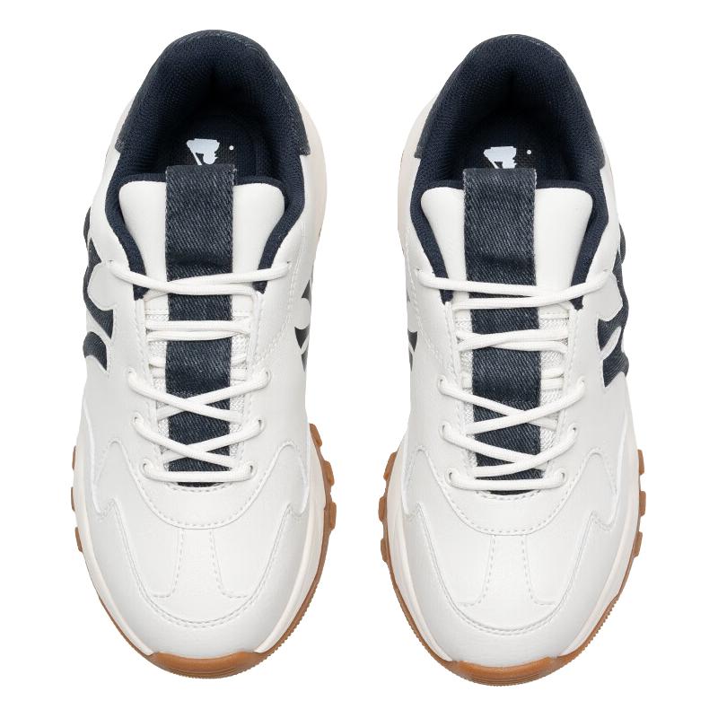 美职棒（MLB） 男鞋女鞋25春款厚底增高休闲鞋牛仔大logo老爹鞋3ASHD045N 纽约洋基队/藏青色 42.5 (270mm)