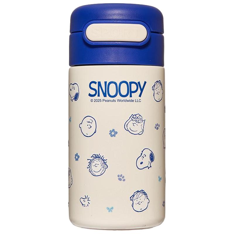 史努比口袋保温杯迷你吸管小水杯子女随身便携儿童学生316不锈钢