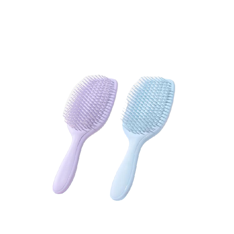 MINISO/顺发按摩梳干湿两用不伤发简约直发梳便携桔色军绿色