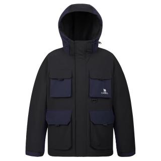 骆驼 工装男款羽绒服 幻影黑