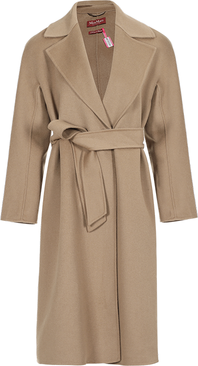 MAXMARA 女士气质系带长款大衣