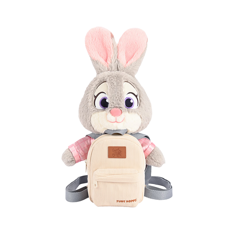 迪士尼（Disney）疯狂动物城朱迪双肩包兔子玩偶包公仔毛绒玩具儿童女孩