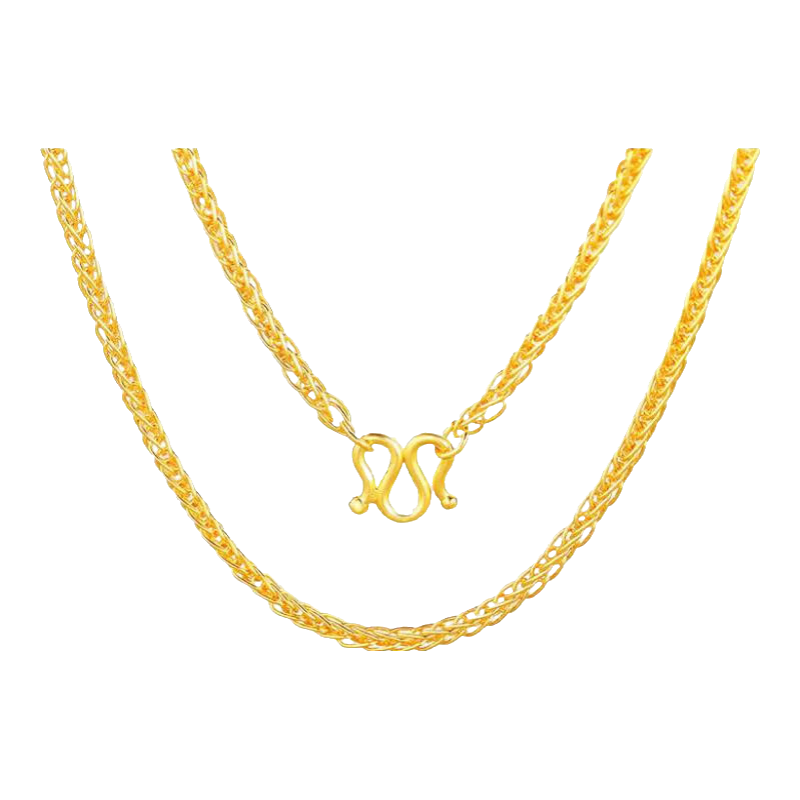 行金银中肖邦链 足金项链金项链素链新年元旦送圣诞节 肖邦链（AB款混发） 约2.5g 多退少补