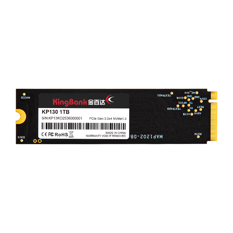 KINGBANK 金百达 KP230 NVMe M.2 固态硬盘 1TB (PCI-E3.0)