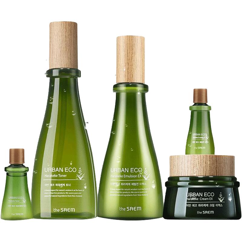 the saem 得鲜 亚麻籽保湿补水三件套