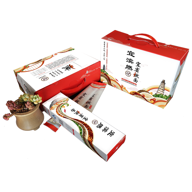 宜滨燃宜宾燃面干拌面四川宜宾特产6盒装 可以带走的宜宾燃面 1230克