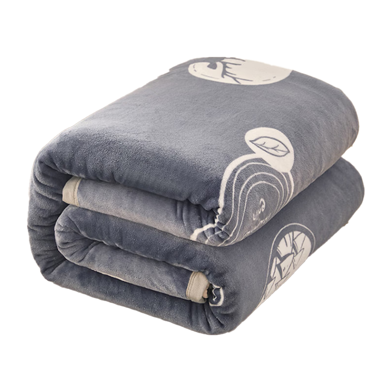 洁丽雅（Grace）A类毛毯加厚法兰绒毯子四季透气空调毯透气毛巾被 小鹿 150*200cm