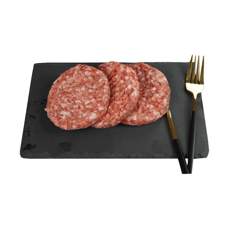 科尔沁 Kerchin 国产谷饲牛肉饼2斤/10片 牛肉馅早餐汉堡饼牛肉生鲜清真 国产牛肉饼2斤