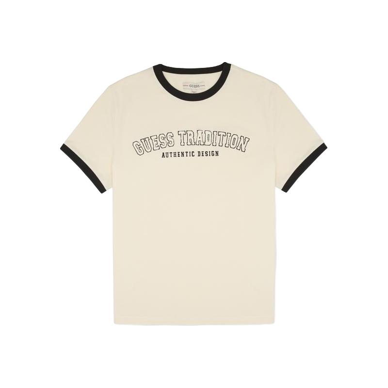 GUESSGUESS男女同款撞色款字母logo短袖T恤-M4PP42K2Q40