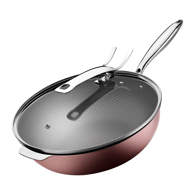 九阳 九阳不粘锅炒锅304不锈钢家用炒菜锅具厨房燃气灶电磁炉通用 炒锅-CJ588 29cm
