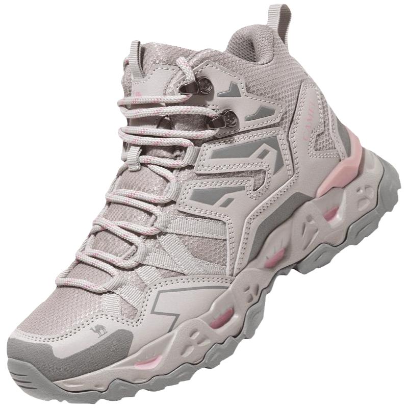 CAMEL 骆驼 运动鞋鞋防水防滑户外鞋专业运动徒步鞋子男越野爬山 F23A693021，灰色，女款 35