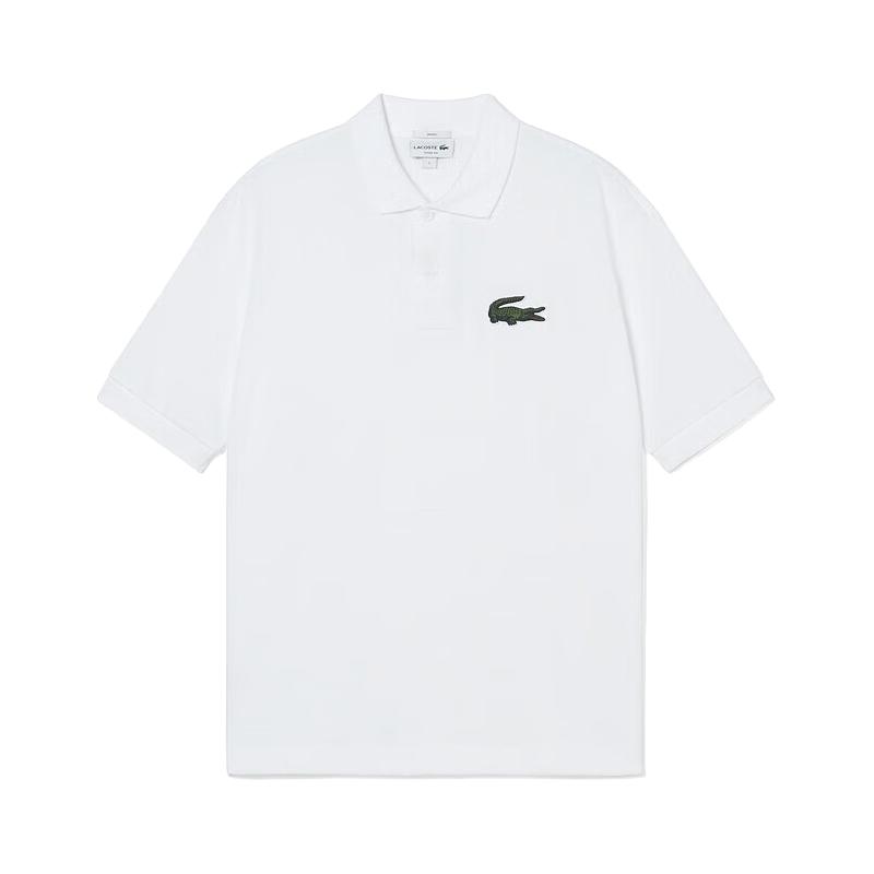 LACOSTE法国鳄鱼款L.12.12系列80年代复古鳄鱼徽标宽松Polo衫|PH3922 001/白色 M /175