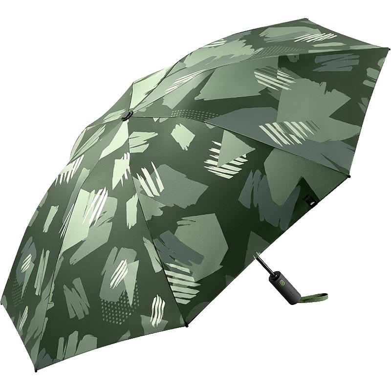 蕉下（beneunder）全自动雨伞三折防风加固折叠伞深丛绿