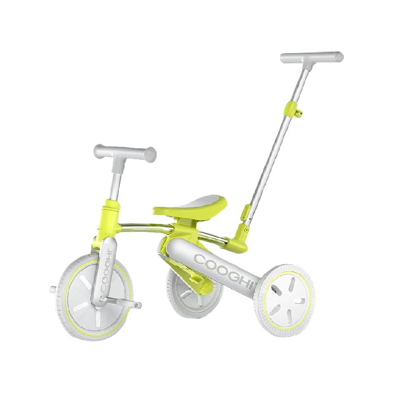 COOGHI 酷骑 儿童三轮车脚踏平衡车推车遛娃神器三合一K3