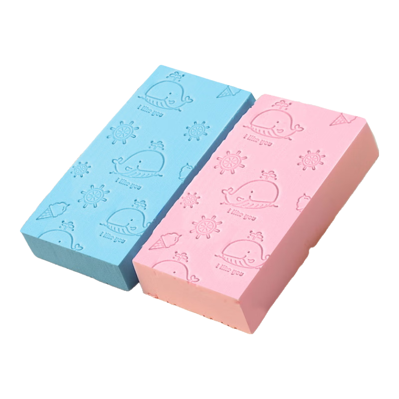 Doctor.Ma 马博士 婴儿洗澡海绵搓澡巾新生儿宝宝沐浴绵洗澡神器儿童搓澡神器2只装