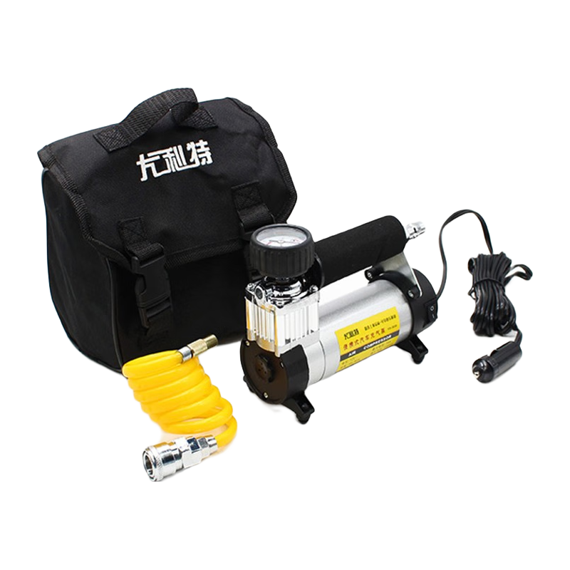 尤利特(UNIT)车载充气泵 金属气缸12v轿车轮胎电动打气泵YD-3035打气机 一米气管点烟器款