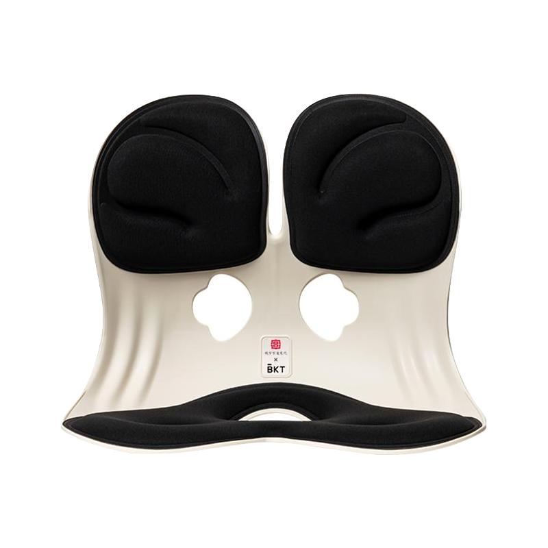 美凯腾 BKT护腰坐垫驼背矫正器背部成人脊柱侧弯儿童纠正神器美背学生椅 加大款·神秘黑