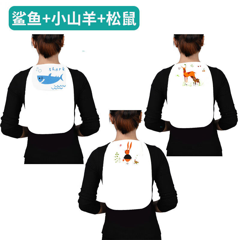 隔汗巾成人月子吸汗巾孕产妇止汗巾棉男女大人儿童幼儿背部隔汗巾运动垫背毛巾吸湿 特大码(