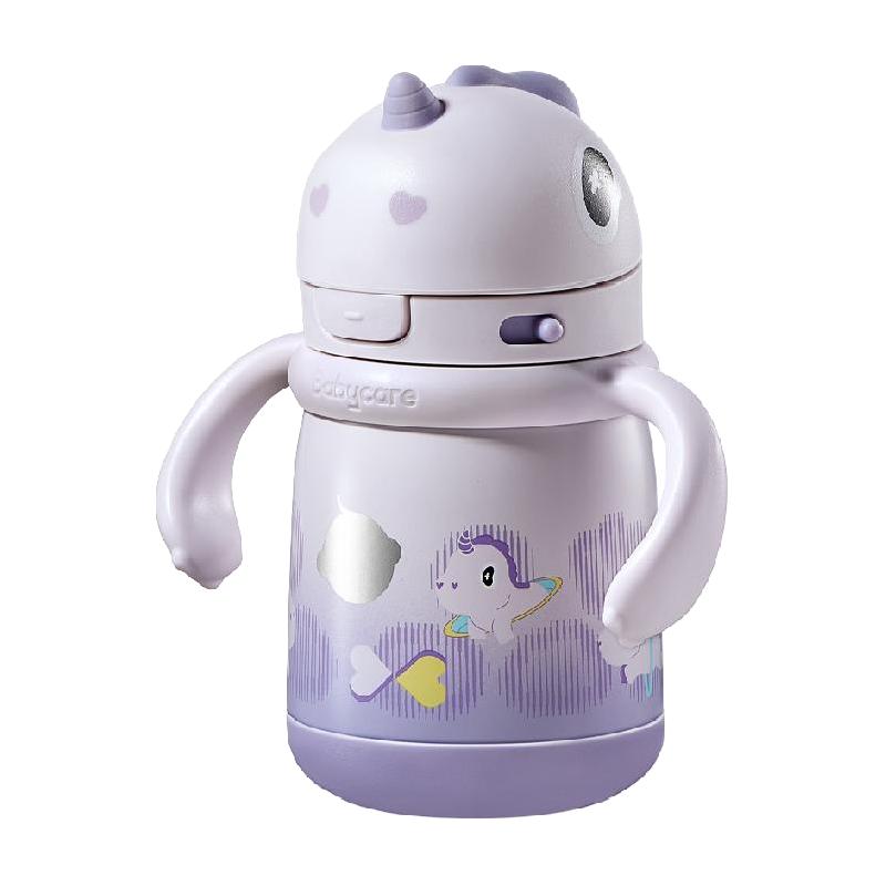 babycare 独角兽儿童保温杯婴儿宝宝吸管水杯学饮杯奶瓶幼儿园上学