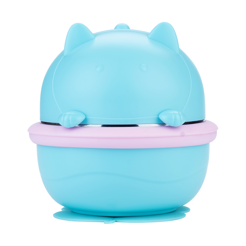 英氏（YEEHOO）三合一辅食碗宝宝学吃饭用餐具防烫防摔婴幼儿辅食 蓝天白云三合一吸管碗