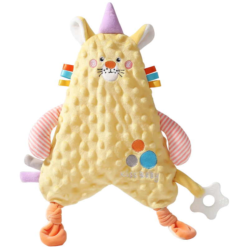 Kissbaby 婴儿安抚巾毛绒手偶 自带牙胶