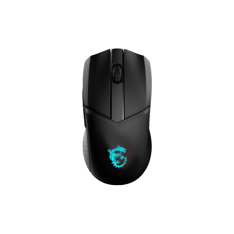 MSI 微星 GM41W 2.4G双模无线鼠标 20000DPI RGB 黑色