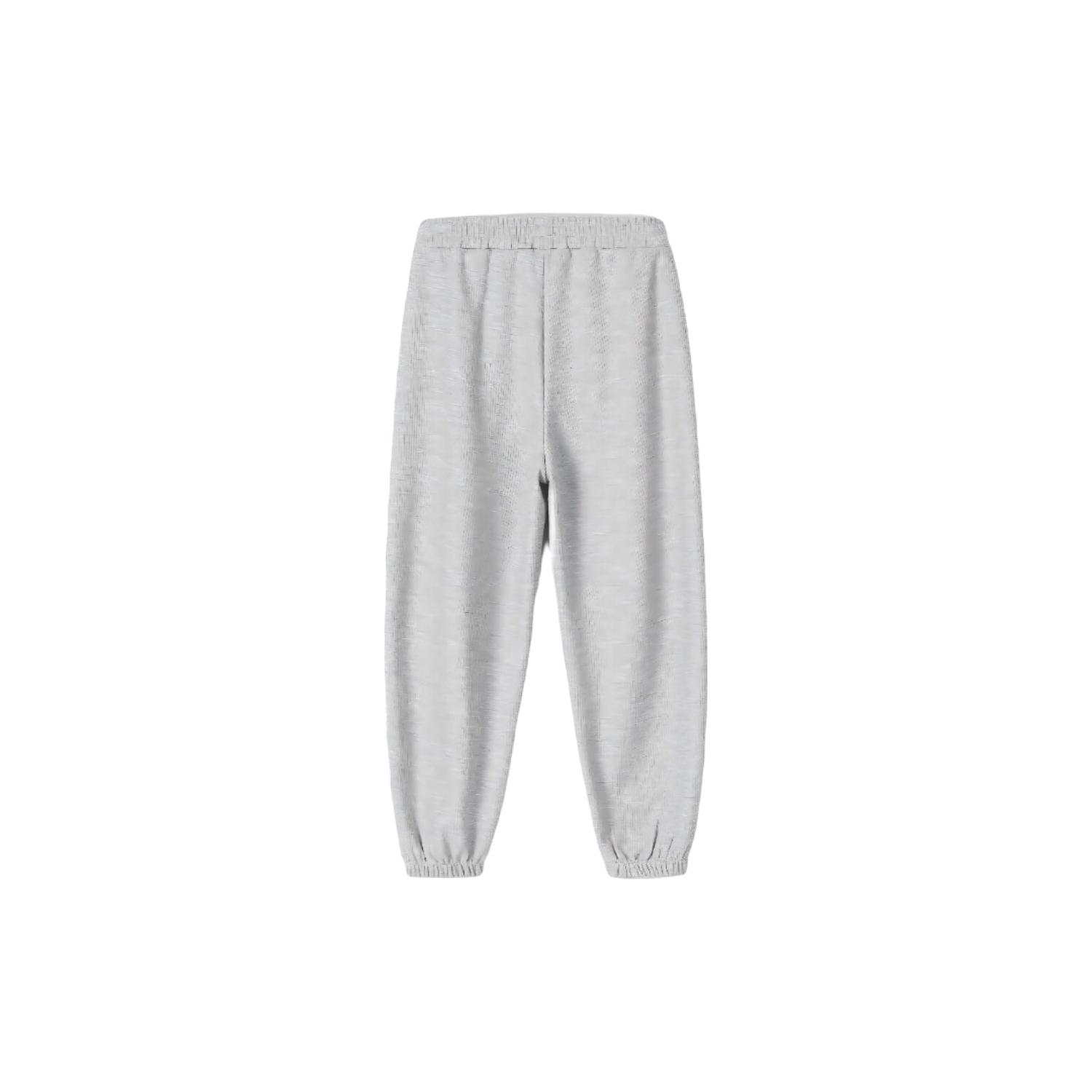 Navigare儿童运动裤男童长裤女童裤子卫裤百搭舒适 华夫格单裤中灰 110