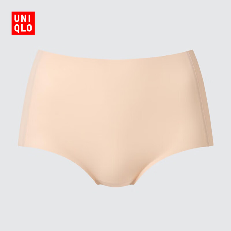 优衣库女装AIRism无痕短裤/空气衣高腰三角内裤482670 31 米色 M