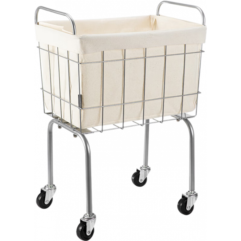 霜山脏衣篮家用大容量脏衣篓卫生间洗衣篮桶浴室脏衣服收纳筐 【白色款】38L-48*30.5*66.5cm