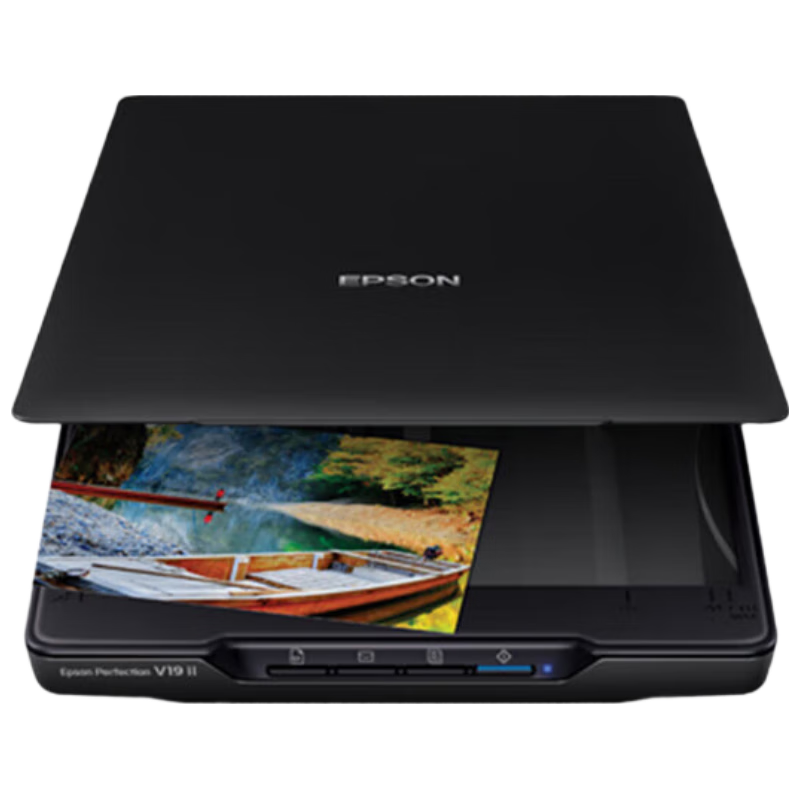 EPSON 爱普生 V19II A4幅面高速高清家用办公文档照片平板式扫描仪V19二代