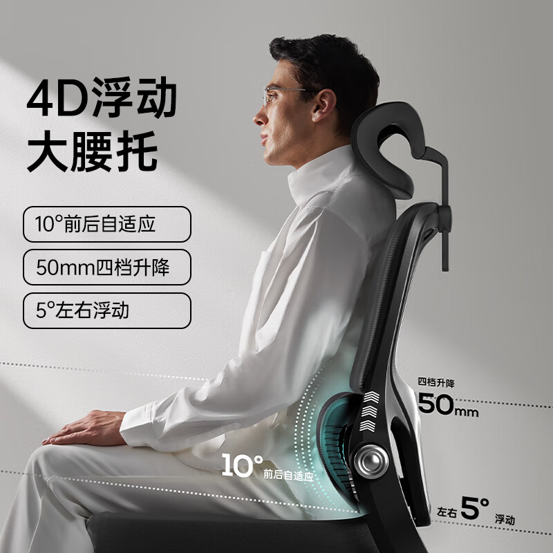 HBADA 黑白调 P2 人体工学椅