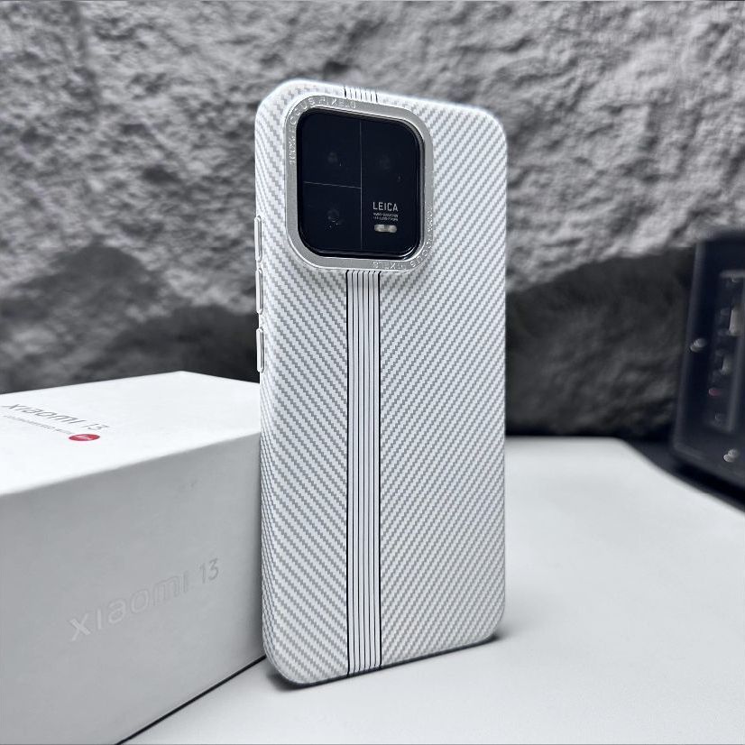 羽博 小米14 Pro/13 磁吸碳纤维纹 手机壳
