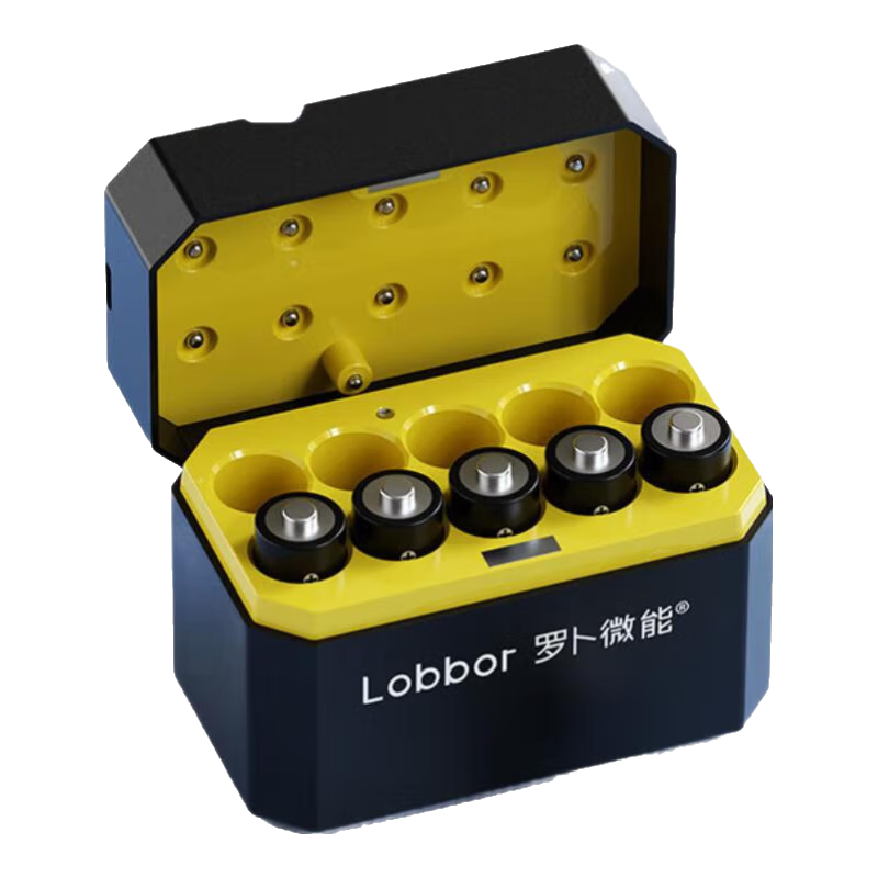 罗卜微能5号7号固态锂电池充电仓1.5V大容量快速充电套装10仓10粒适用门锁麦克风游戏手柄相机闪光灯血压计 5号10仓10电池快充套装【黑色-送充电线】