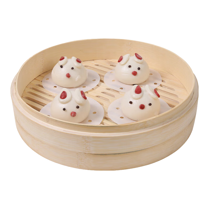 Maryya 美丽雅 蒸笼纸 一次性包子垫纸蒸包子纸蒸馒头纸不粘家用厨房蒸锅笼屉纸 10cm*75张