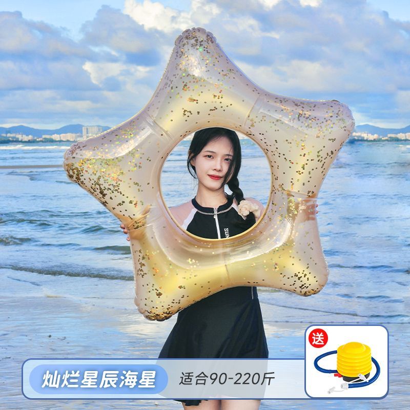 Bestway游泳圈成年人加厚泳圈可坐ins高颜值大人救生圈浮圈