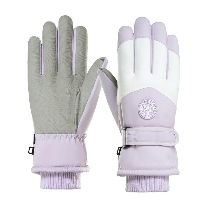 滑雪手套男女冬季户外骑行电动摩托车加厚绒防寒触屏防滑防风防水