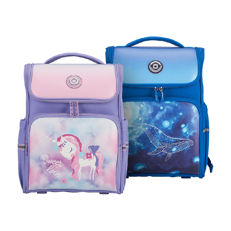 Carany 卡拉羊 1-6年级大嘴书包小学生防下坠女儿童双肩包男减负背包轻便