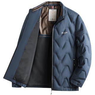 杉杉 羽绒服男秋冬90鸭绒外套男加厚保暖短款羽绒夹克 蓝色 190