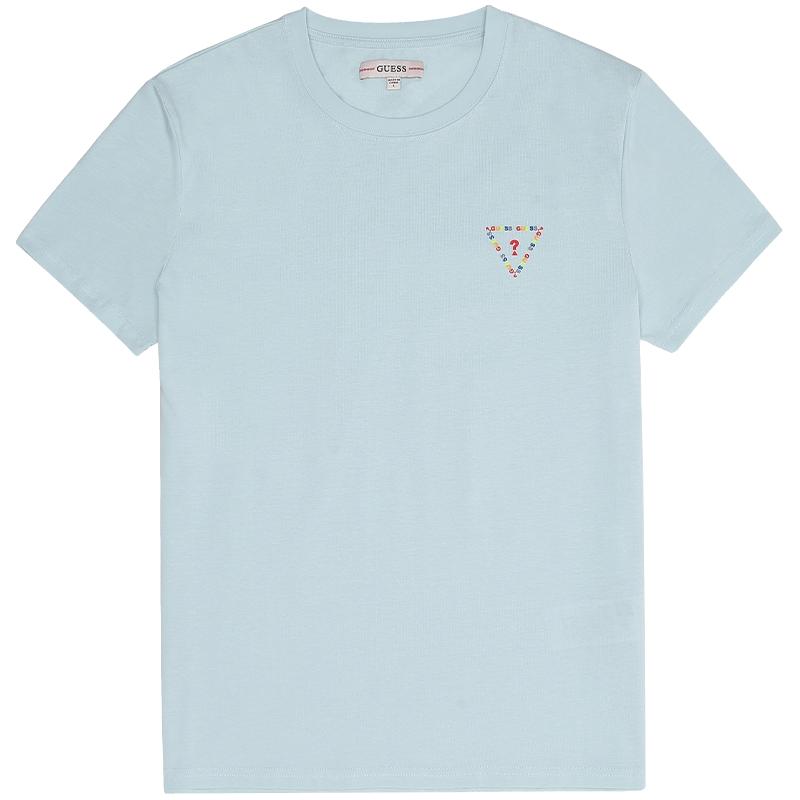 GUESS款小众设计纯棉遮肉短袖T恤上衣-M2GI78R6O00